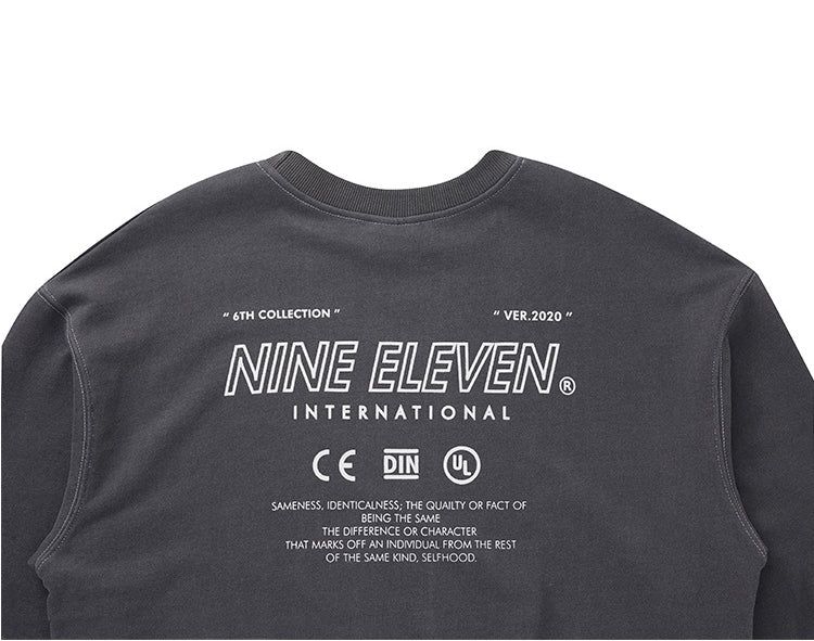 Pigment washed crewneck