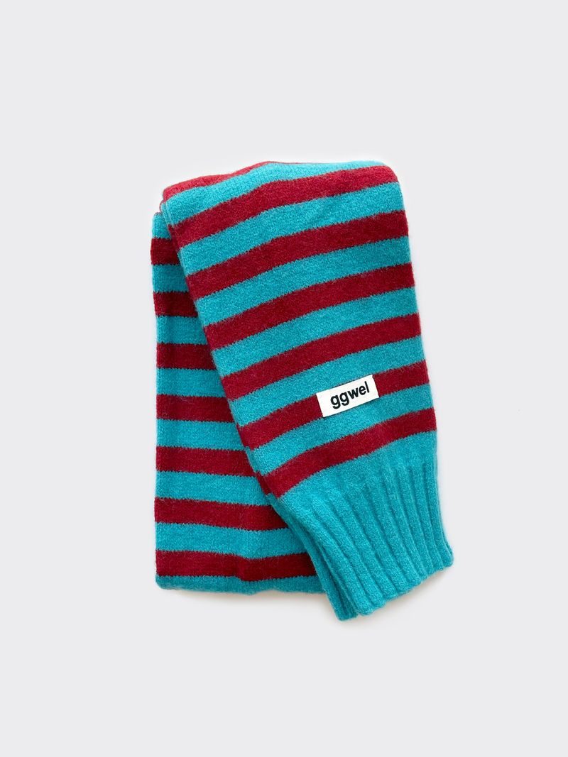 KNIT STRIPE MUFFLER
