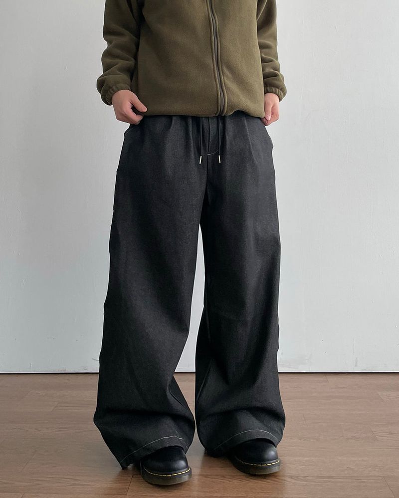 Revol Lettering Denim Pants