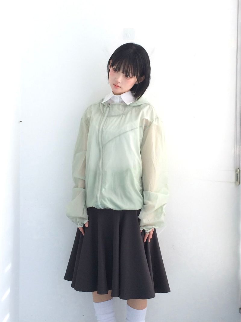 A-line rose flare skirt