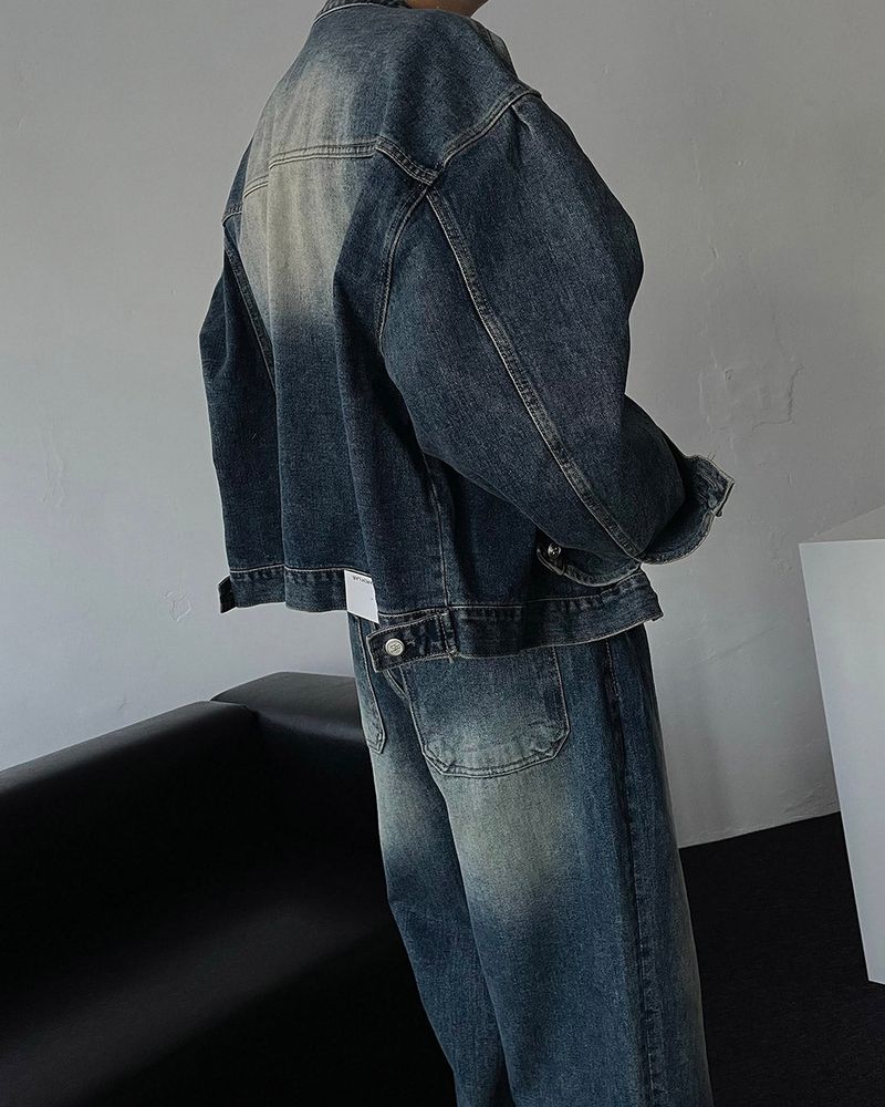 MG727 Garment Dining Denim Pants (3 colors)