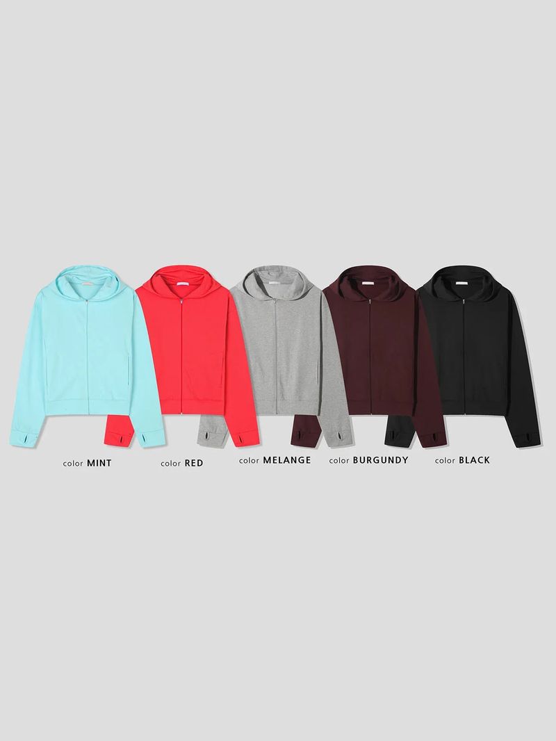 Work Single Zip Hoodie