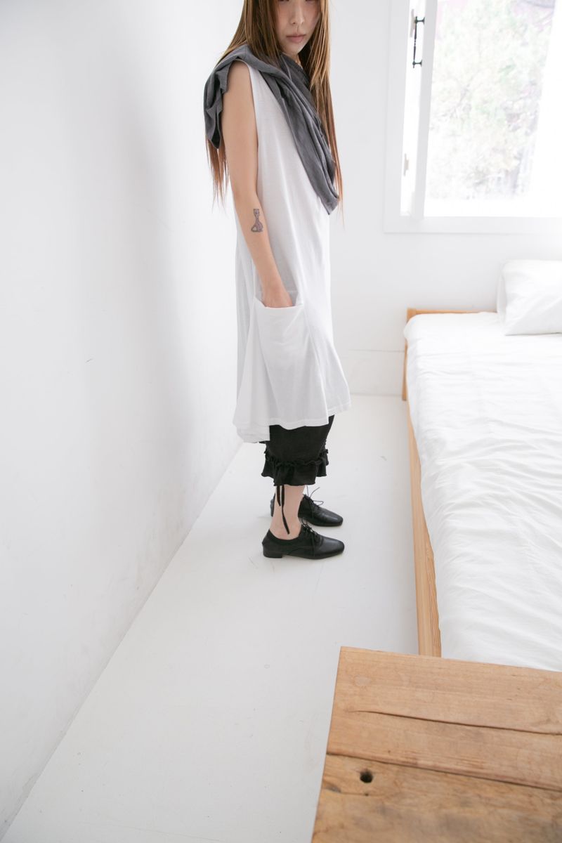 dot jacquard frill pants(2colors)