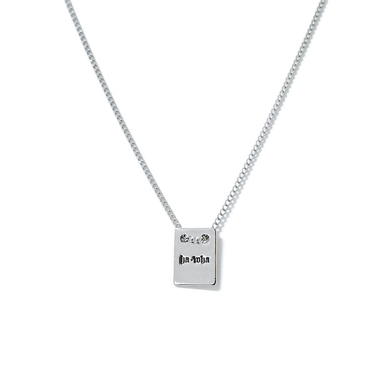 TAG SQUARE SLIM NECKLACE