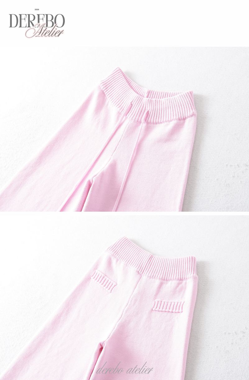 Cozy Knitwear Zip-up Training Set-up (PANTS)