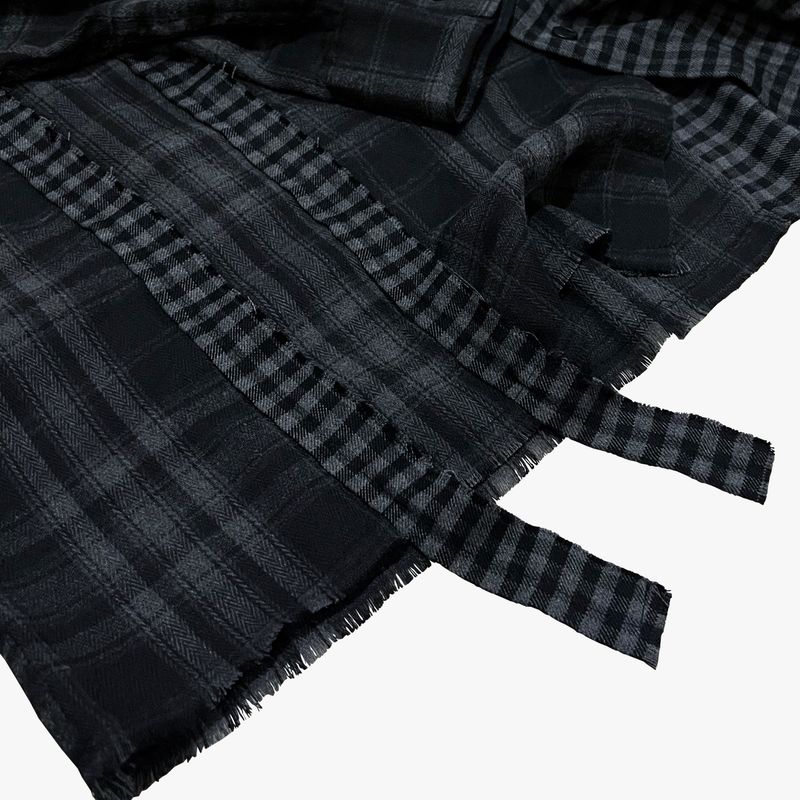 double check deconstructed shirt_black
