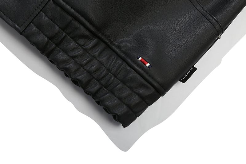 VEGAN LEATHER BIKER JACKET_BLACK