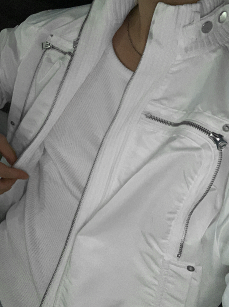 Locus Heathrow Bandad Cropped Windbreaker Jacket