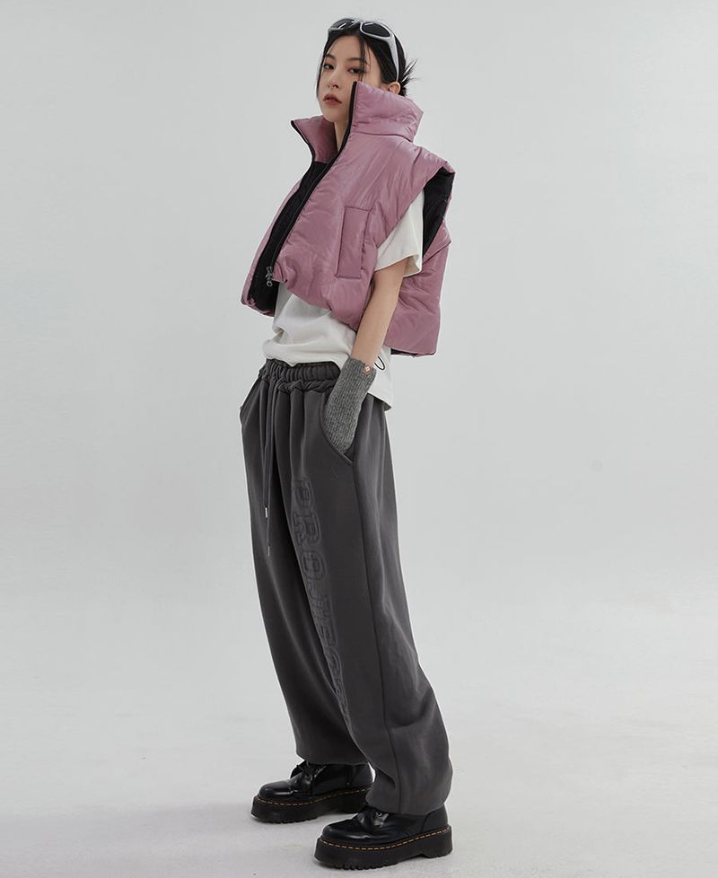 (UNISEX)グルークロップベストダウン