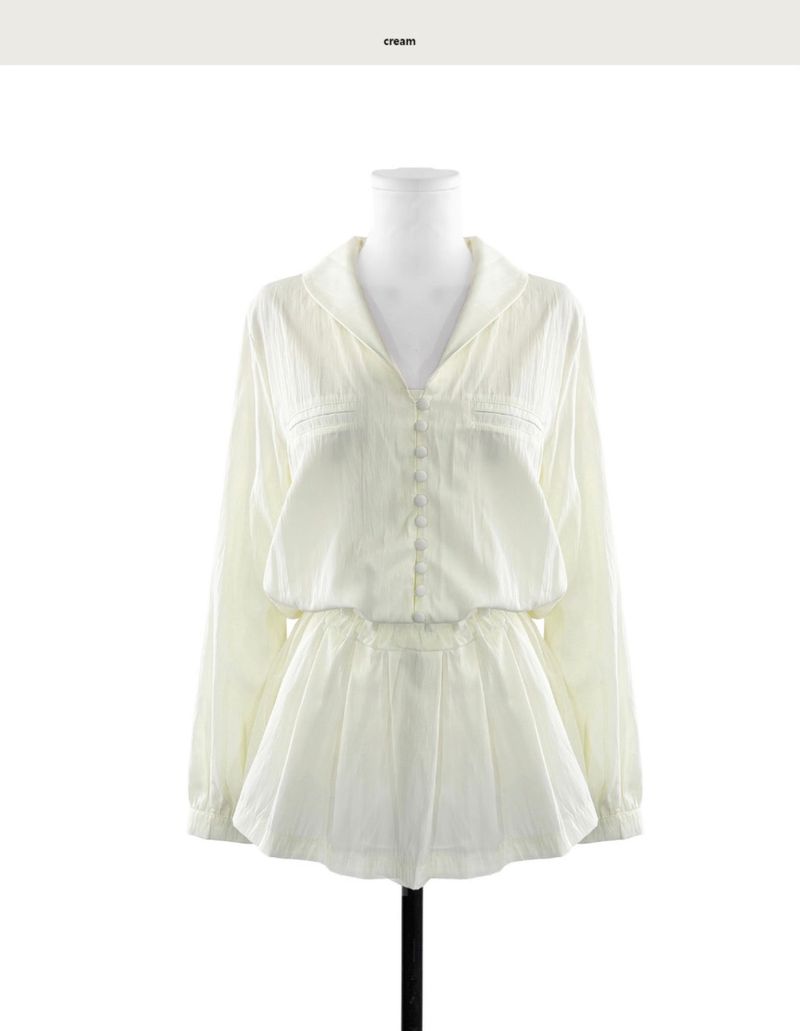 flip shirt & mini pleats ops