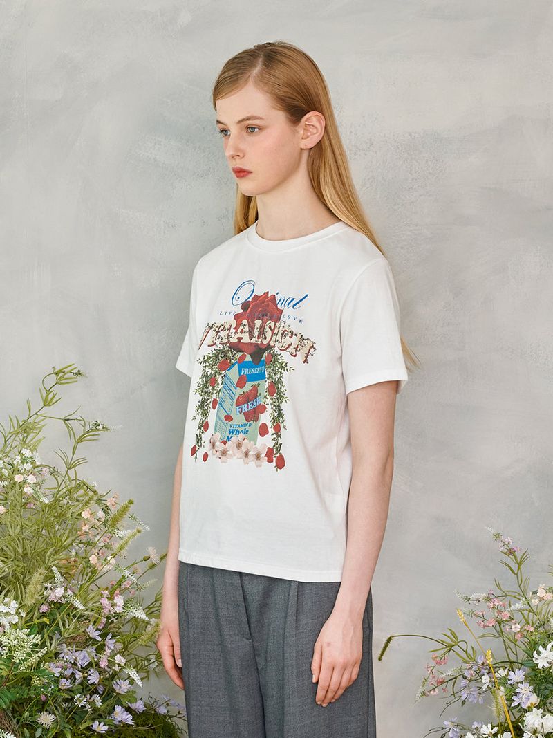 Rose Garden T-Shirt (Ivory)