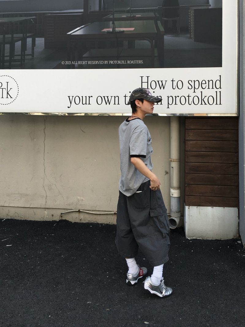 Niff Washed Wide Bermuda Pants 3C