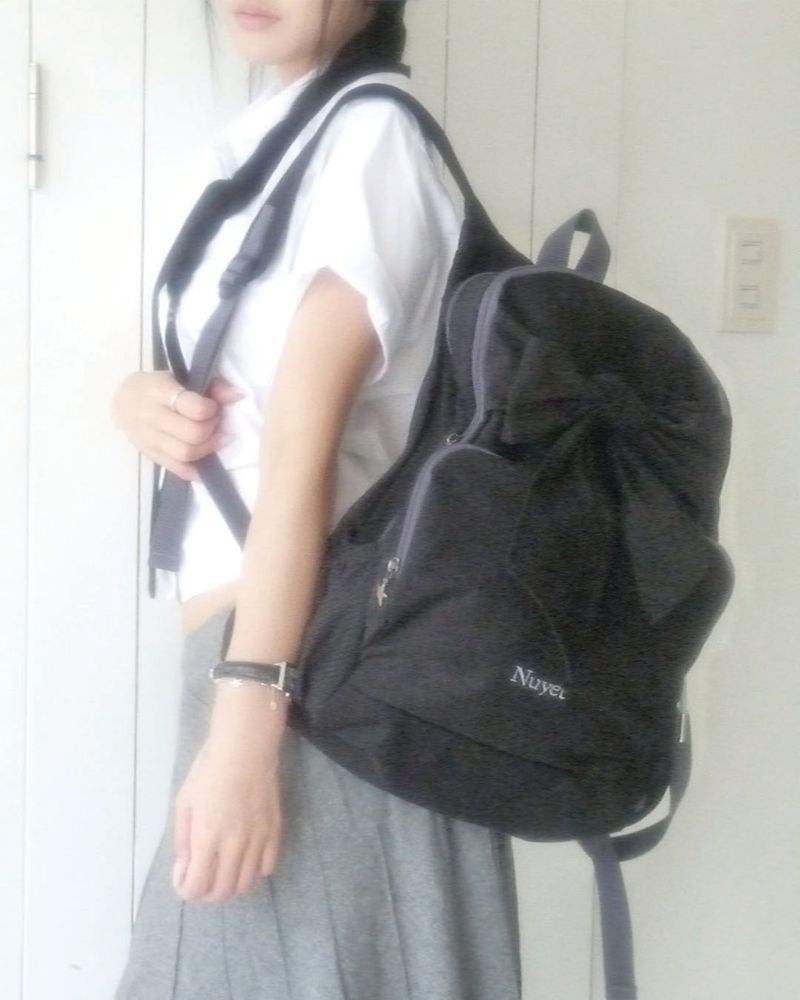 Soft Ribbon backpack _ Black