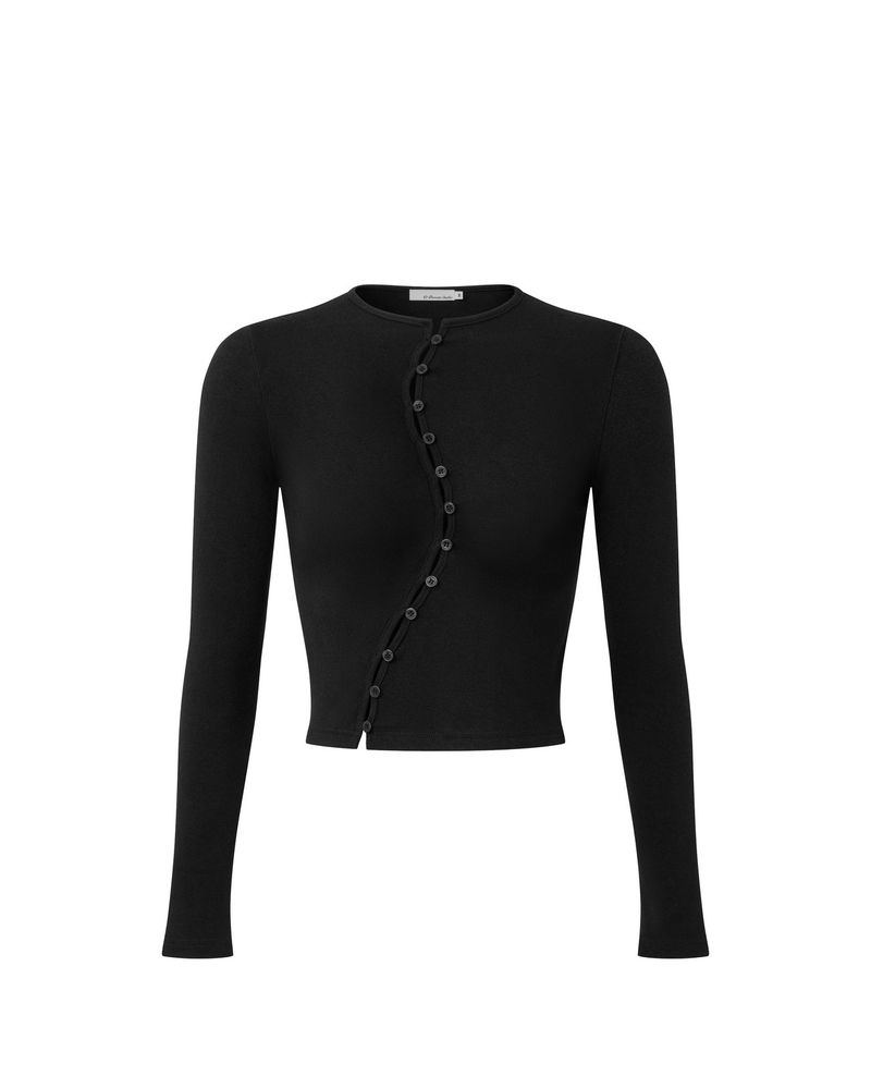 67PERCENT(67パーセント)の「CURVED BUTTON KNIT(Tops)」