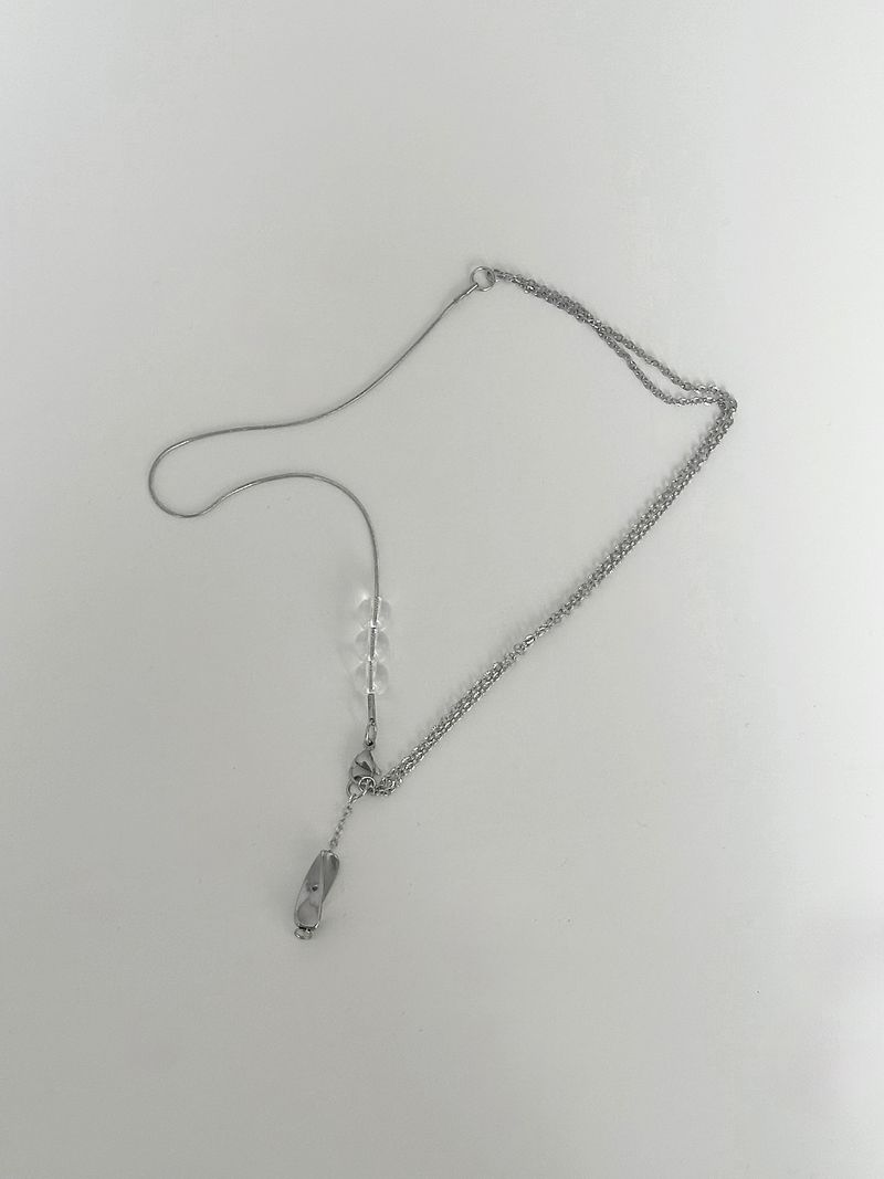 aqua necklace(clear)