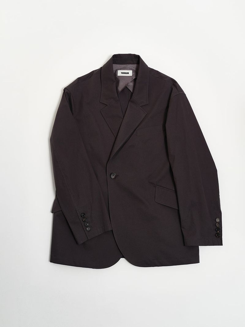 OVERLAP JACKET CHARCOAL