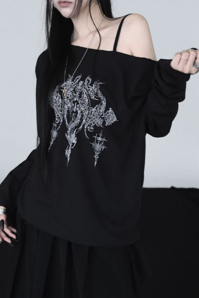 tattoo printing long sleeve T