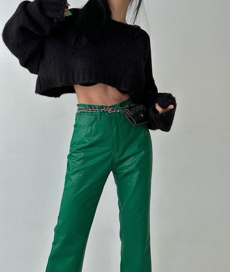 salt wool cropped knitwear