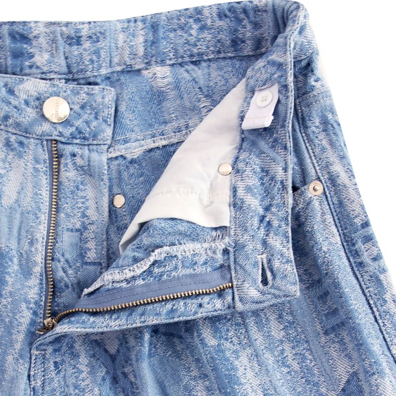 JACQUARD DENIM PANTS (UNISEX)_SYS4PT01SB