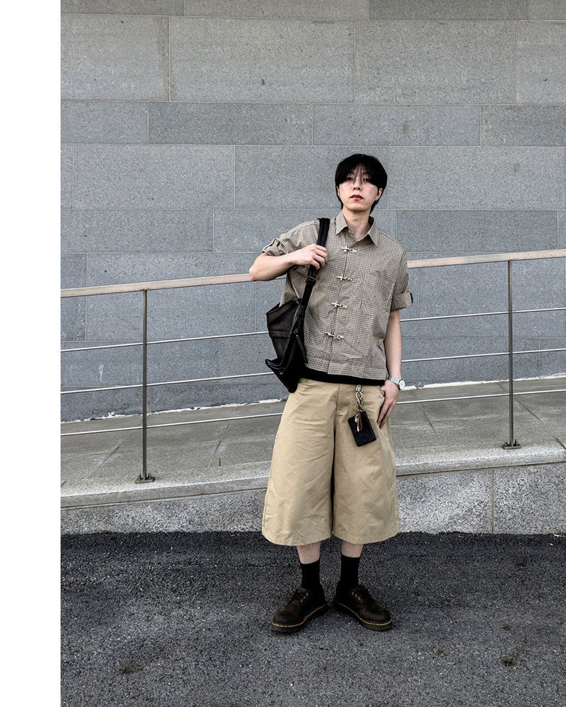 Varon Patch Strap Bermuda Pants