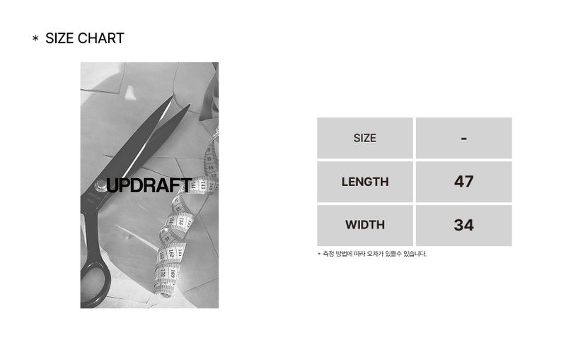 [UPDRAFT]LOGO PATCH NYLON BAG BLACK