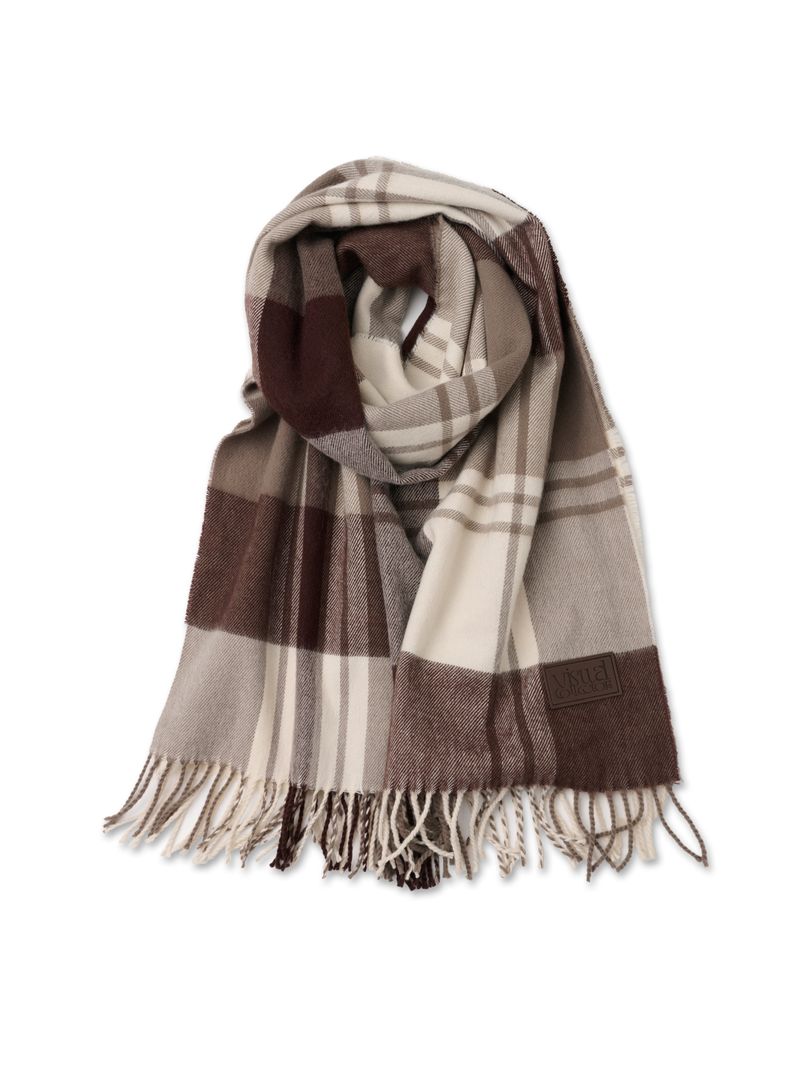 VISUAL COLLECTOR（ビジュアルコレクター）の「visual check muffler [brown]（Fashion Accessories）」