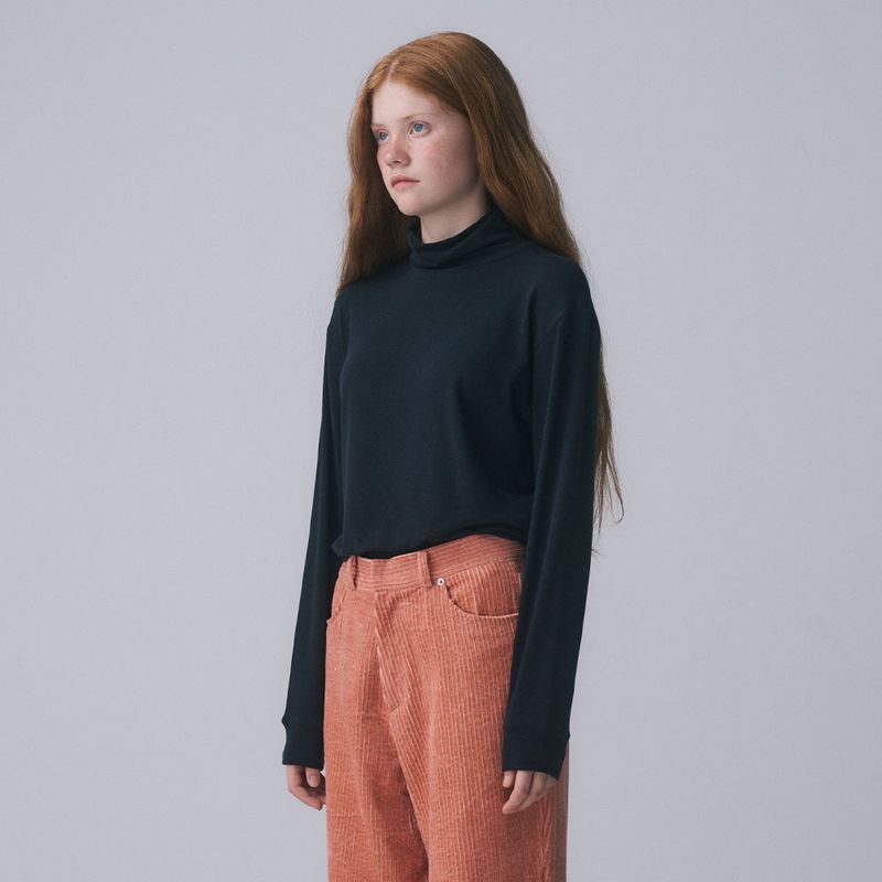 RIBBON TAIL LONG SLEEVE, NAVY