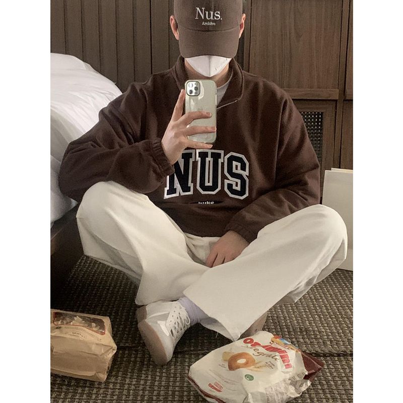 Huke x Nus. half zip-up