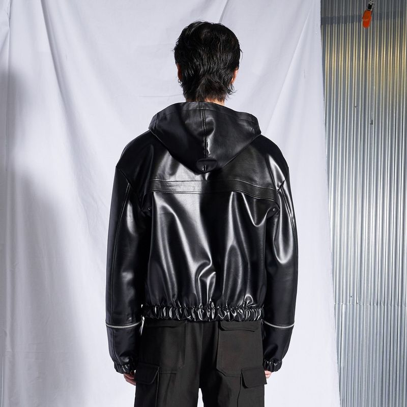 Leather Wind Block (Black)