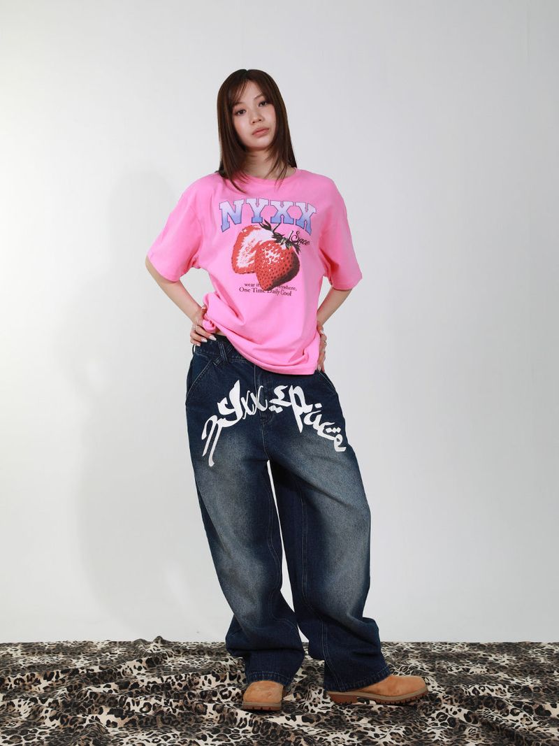 NYXX（エヌワイエックスエックス）の「STRAWBERRY SPACE TEE (PINK)（Tops）」