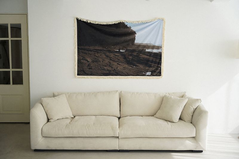 cliff seaside blanket