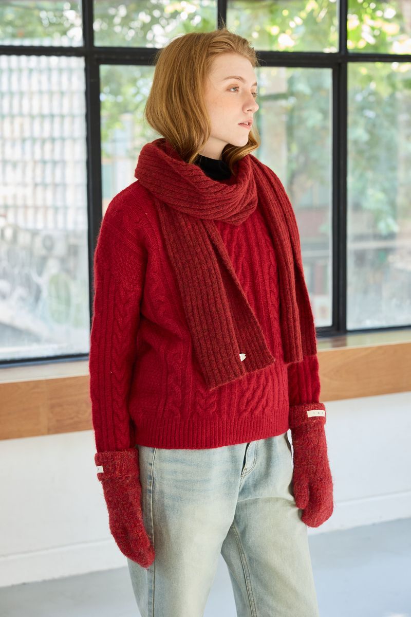 JUICY ROUND KNIT / RED