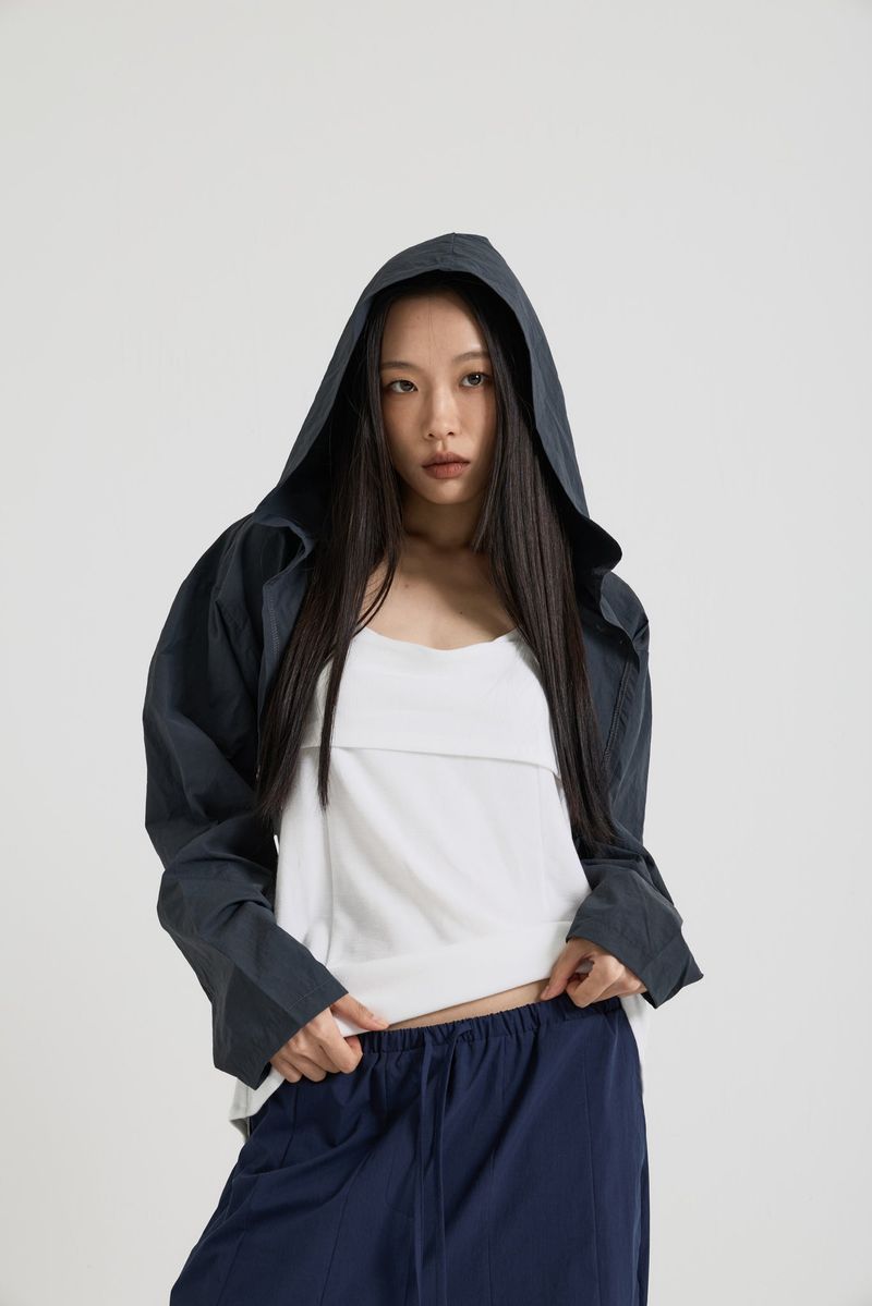Hooded Shrug, Charcoal