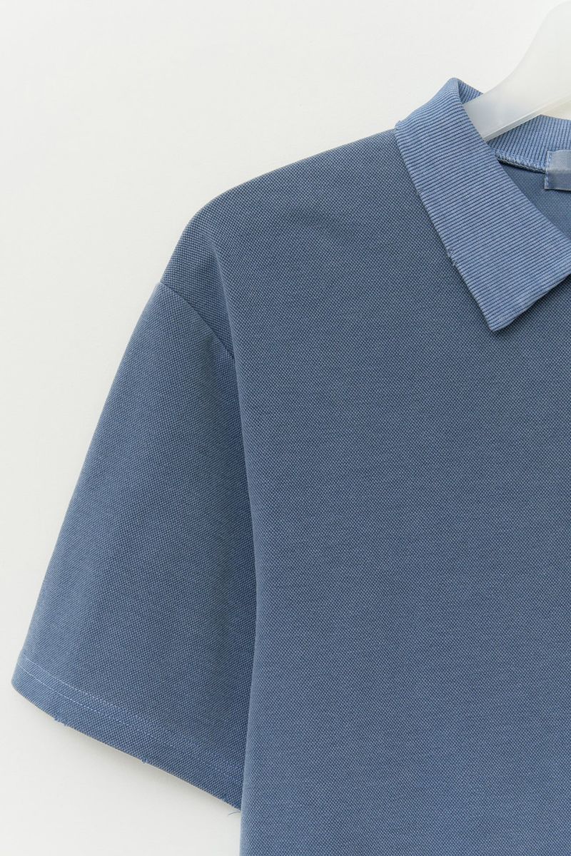 Deni Pigment Collar Top