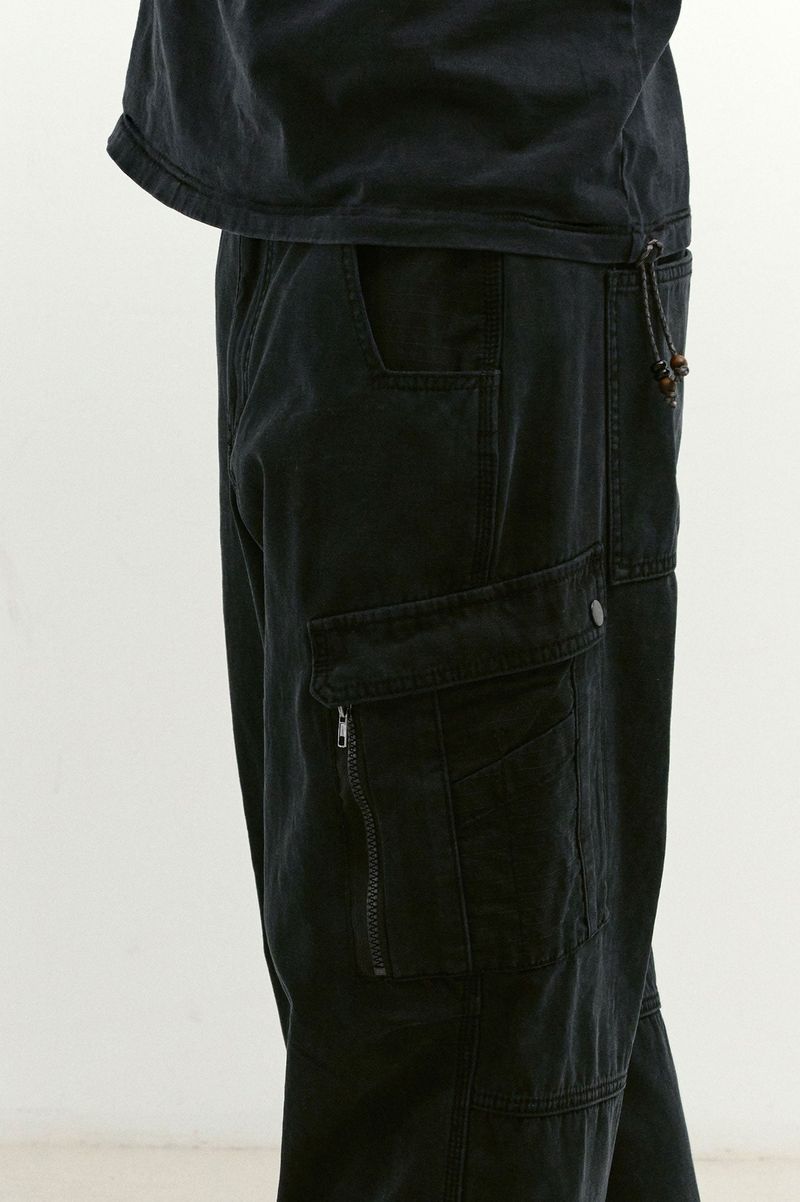 Mixed Fabric m65 Pants (Washed Black)