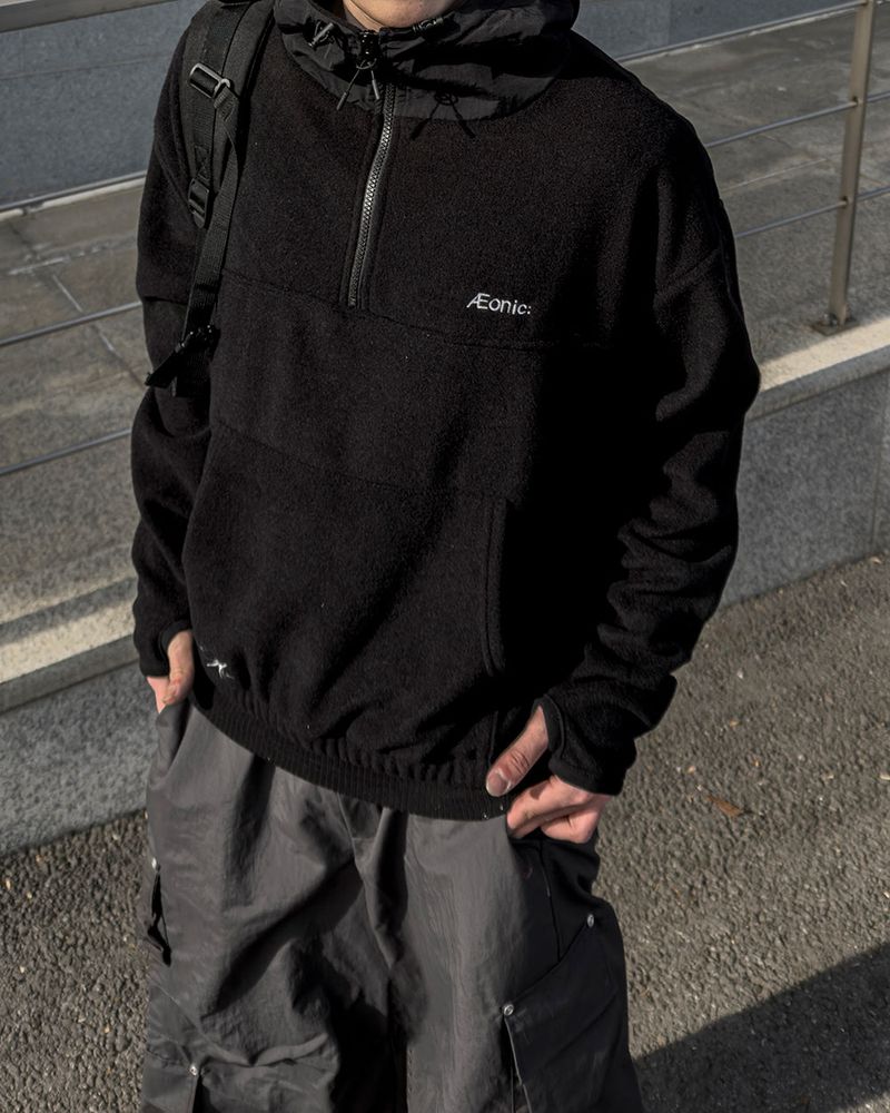 SERNIC Hooded Fleece Warmer Anorak