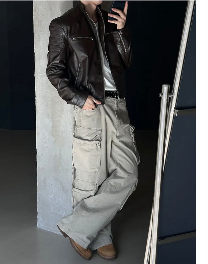 [Unisex] Dyeing string multi cargo pants(3color)