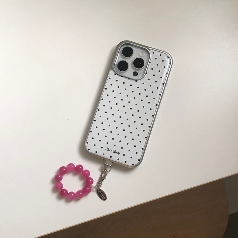dot silver bumper case [white]