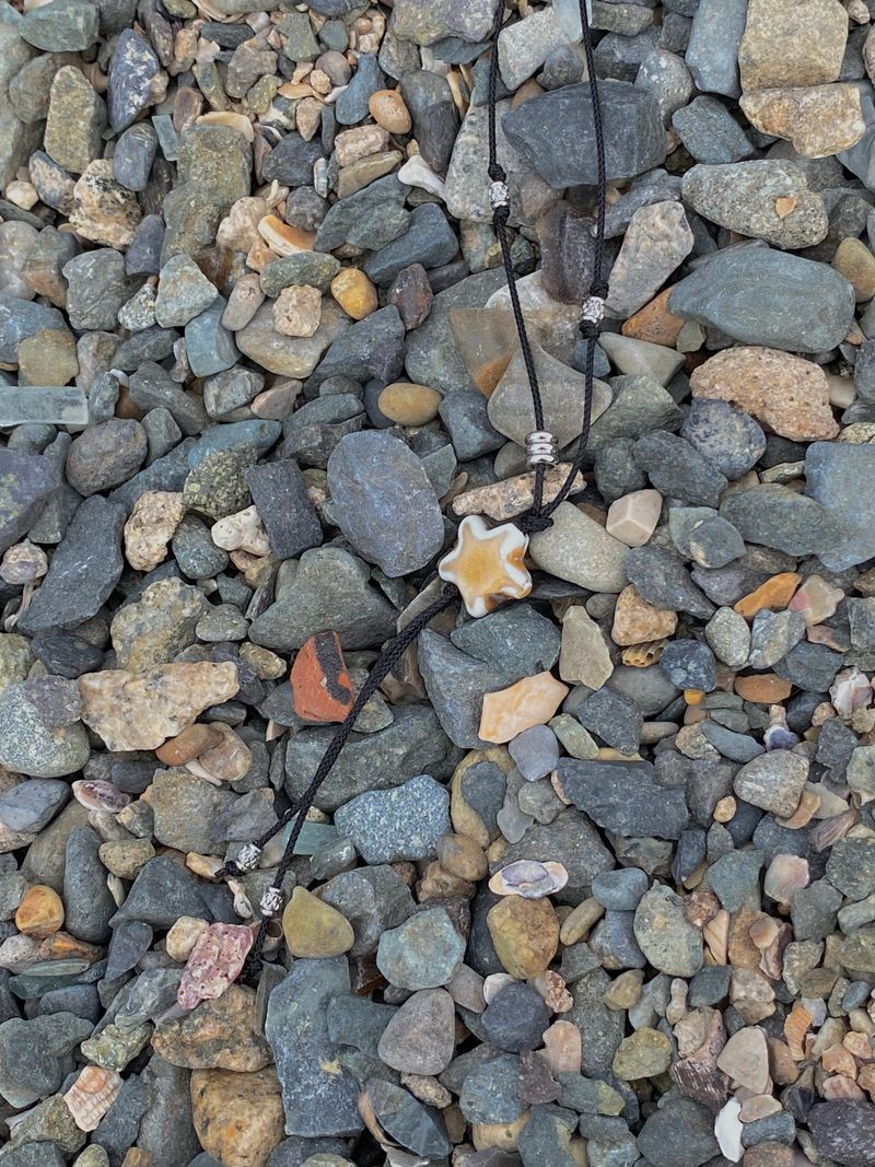 watercolor starfish string necklace