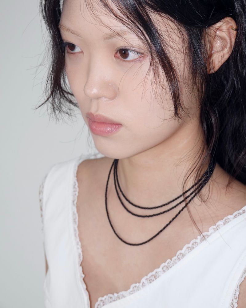 ROSSMOOR（ロスムーア）の「Three layer onyx necklace（Accessories）」