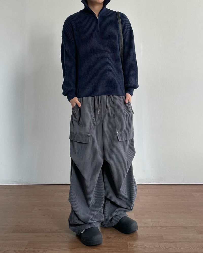 Crip Rivet Corduroy Pants