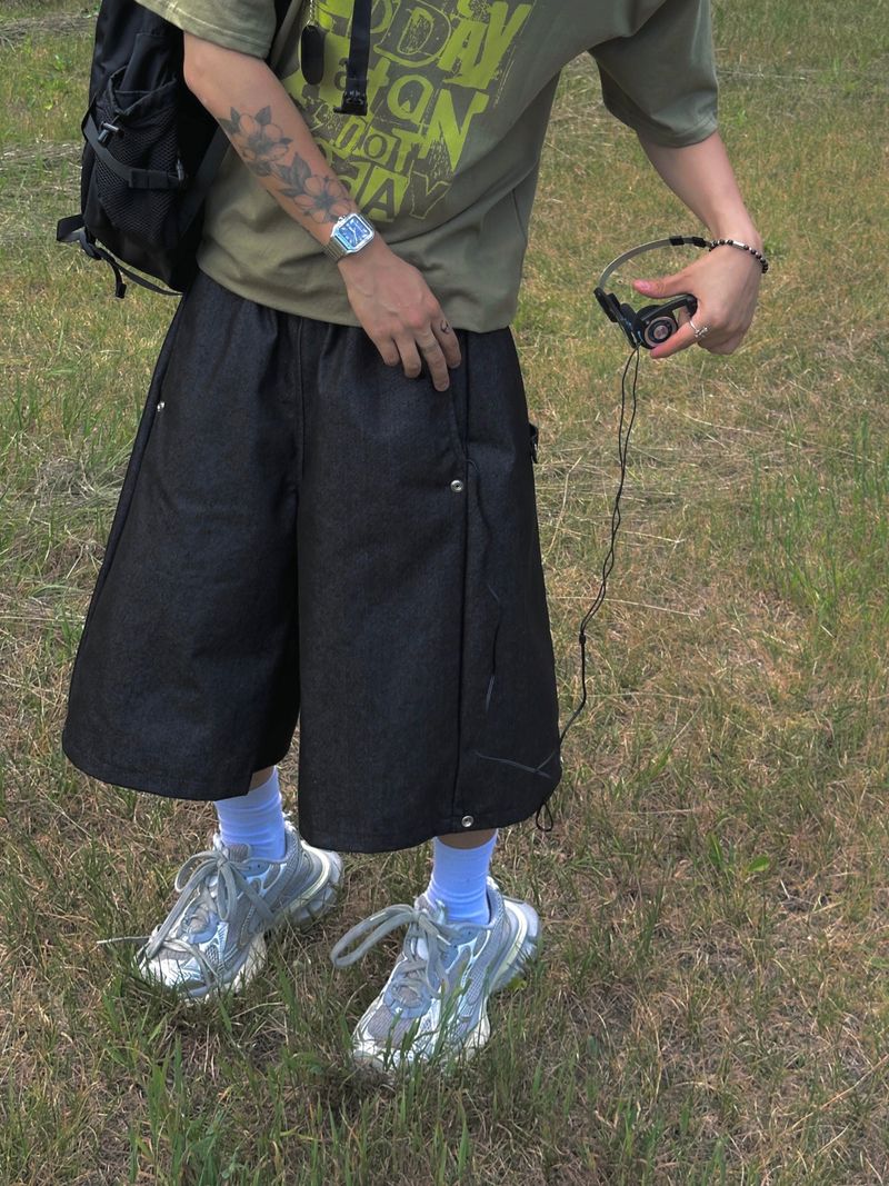 Fold Jeans 8-part Bermuda Pants 2C