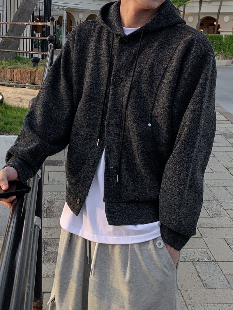 Kiron Hooded knit cardigan