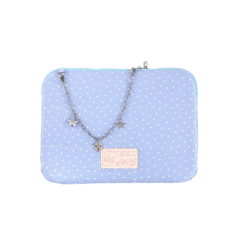Star Chain Notebook Pouch_cotton sky