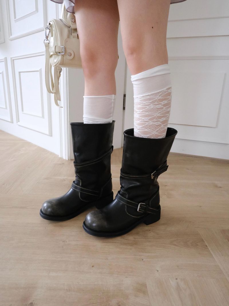 lace half leg warmer