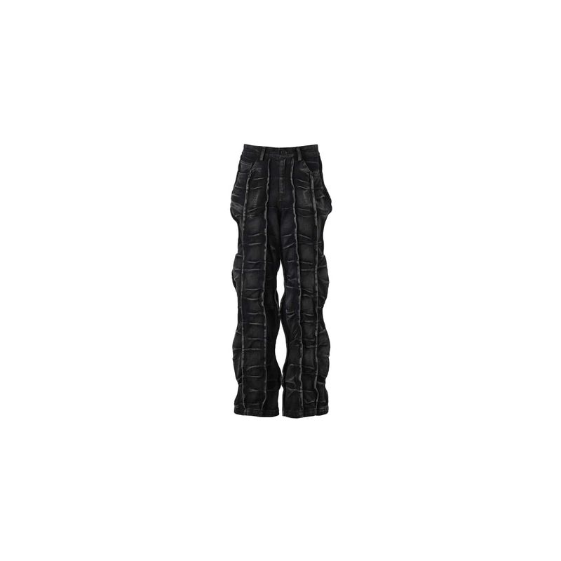 LINE SMOKE DENIM PANTS