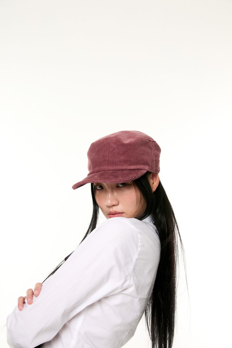 KEPI CORDUROY HAT / DRY ROSE