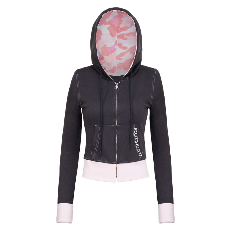Forusring（フォーラスリング）の「BEBE CAGO TRAINING HOODIE [CHACOAL]（Tops）」