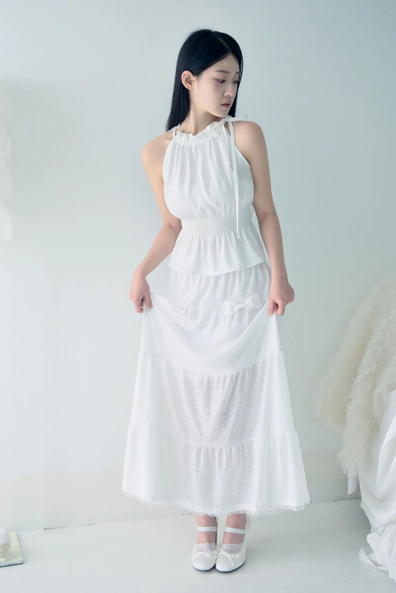 Angel bloom skirt (Ivory)