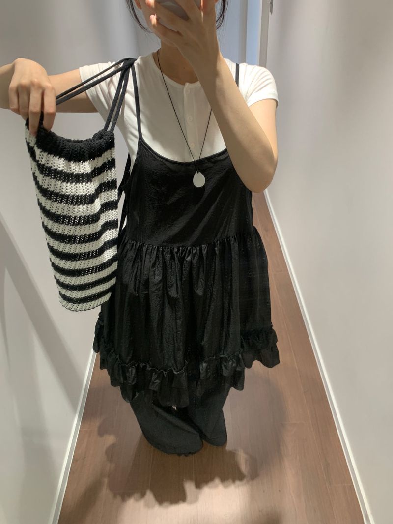Knit String Backpack (2color)